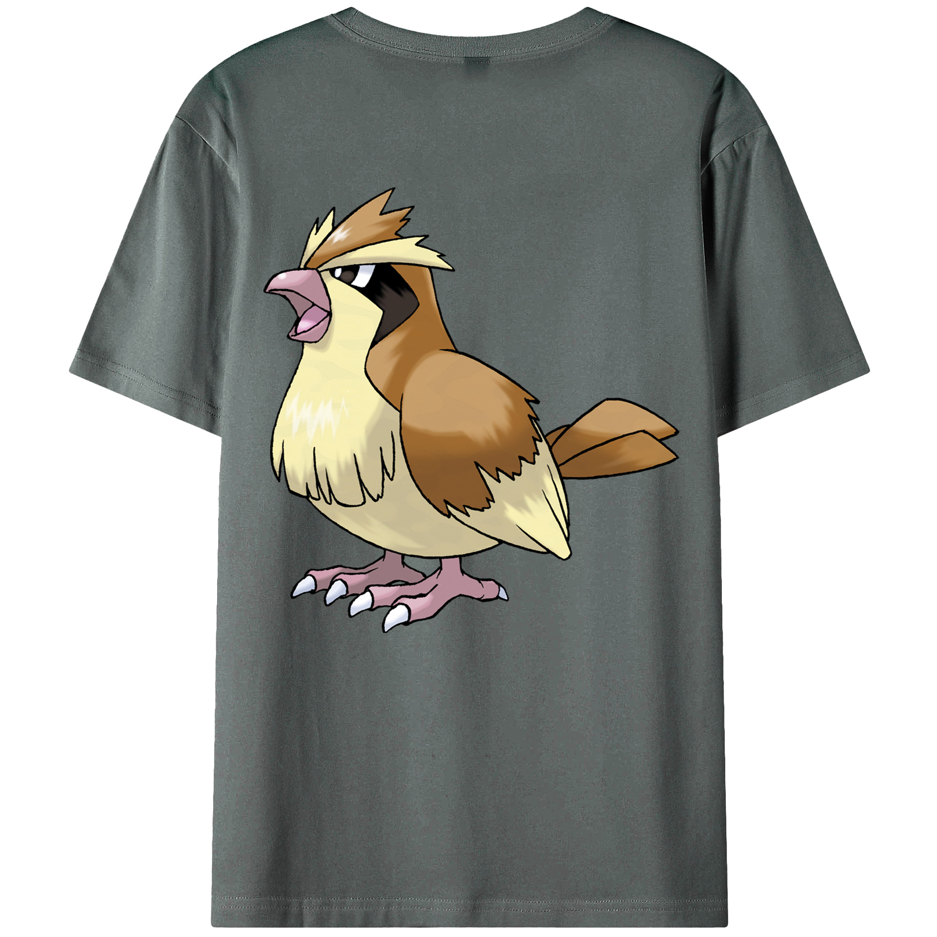 （画像用） ポケットモンスター Pokémon 綿100％ メンズ半袖Tシャツ（バックプリント） 通気性